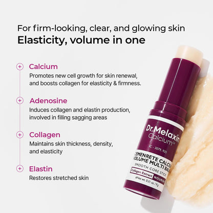 Dr.Melaxin Cactox & Calcium Multi Balm Pore Firming Duo with Cactus Cooling & Eye Care Stick for Visible Pore Refining and Skin Repair